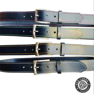 Cinturón negros pespunte