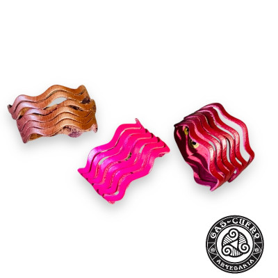 Pulsera ondas brazalete con forma de ondas